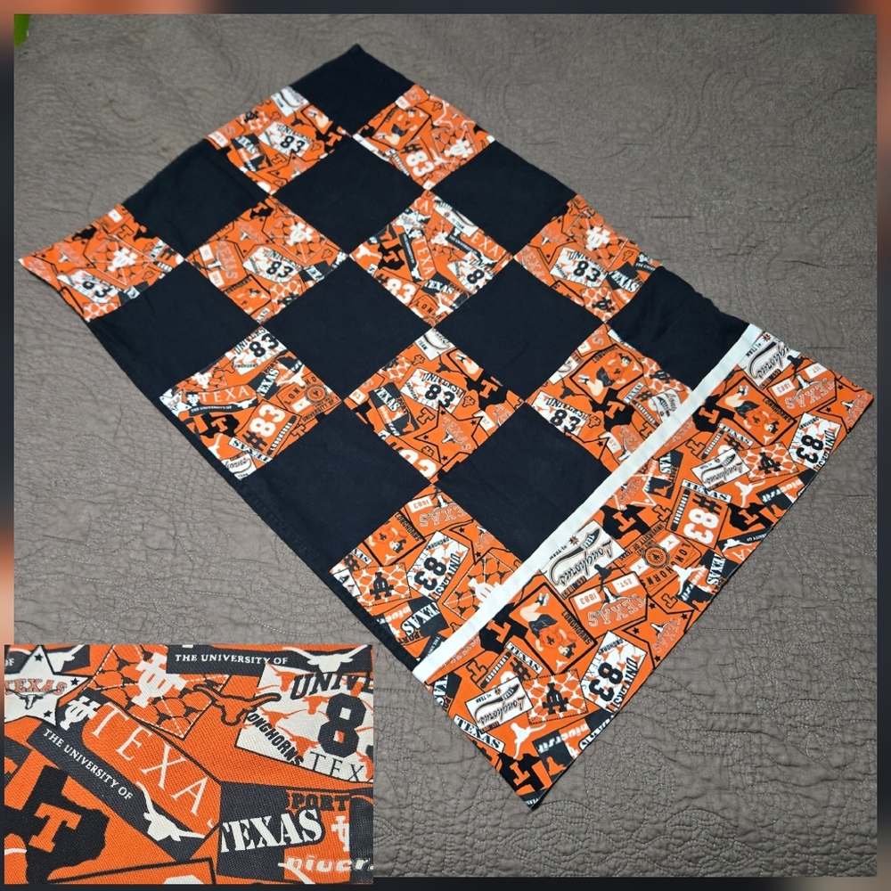 UT Austin Standard Size Pillowcase University of Texas Longhorns Camp Dorm Room